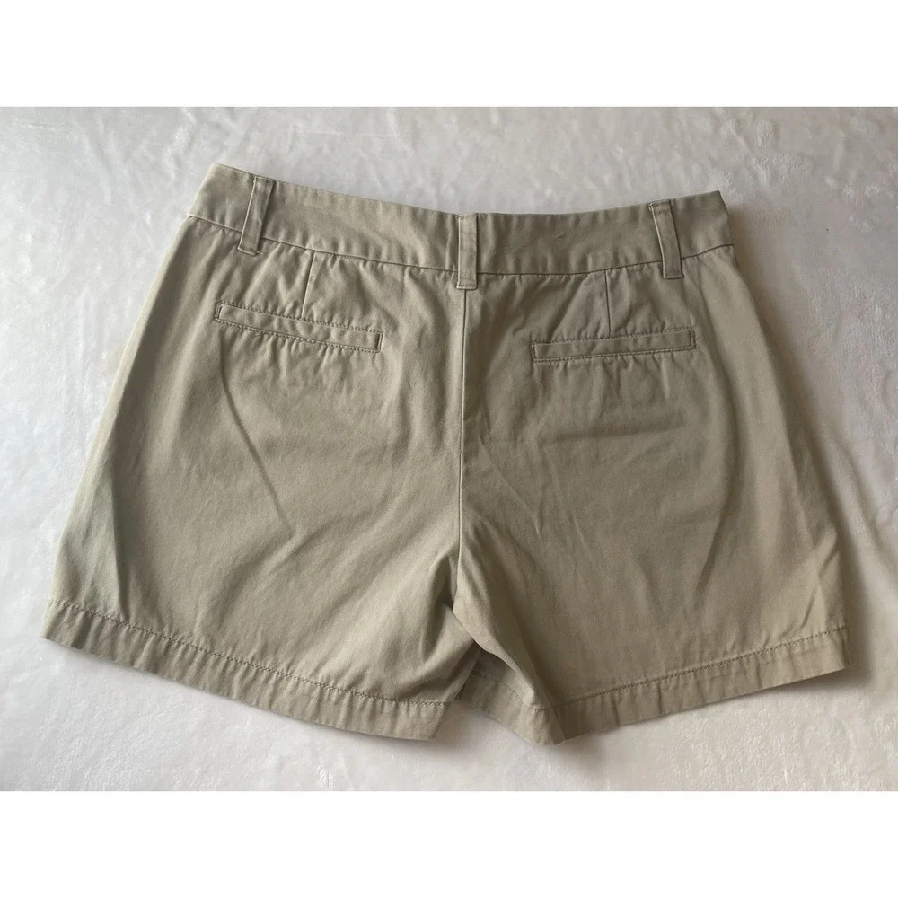 Merona‎ 100% Cotton Size 12 Women's Khaki Fit 1 Zip Shorts Shortie